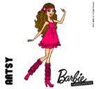 Dibujo Barbie Fashionista 1 pintado por dragonesa