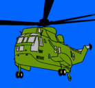 Dibujo Helicóptero al rescate pintado por gerra