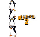 Dibujo Madagascar 2 Pingüinos pintado por hhhhh