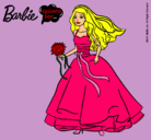 Dibujo Barbie vestida de novia pintado por rapuncel