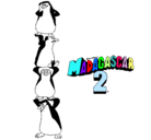 Dibujo Madagascar 2 Pingüinos pintado por bea-marta