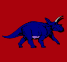 Dibujo Triceratops pintado por jousti