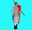 Dibujo Soldado romano pintado por ngbvy