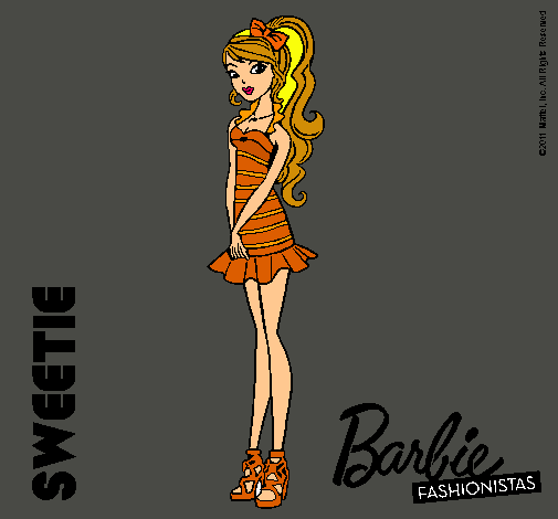 Dibujo Barbie Fashionista 6 pintado por liborytmma
