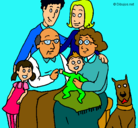 Dibujo Familia pintado por dannel