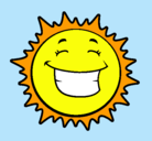 Dibujo Sol sonriendo pintado por chochi