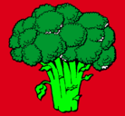 Dibujo Brócoli pintado por leonsitos