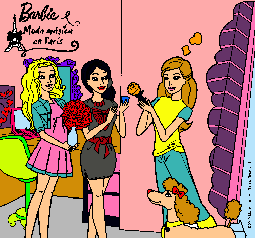 Barbie de compras con sus amigas