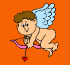Dibujo Cupido pintado por yadira12