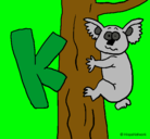 Dibujo Koala pintado por jani