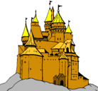 Dibujo Castillo medieval pintado por CACUNA