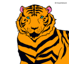 Dibujo Tigre pintado por Pendon