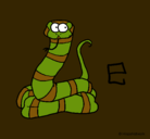 Dibujo Serpiente pintado por beydi