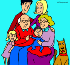 Dibujo Familia pintado por milchu