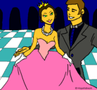 Dibujo Princesa y príncipe en el baile pintado por K-amiLiThaaz