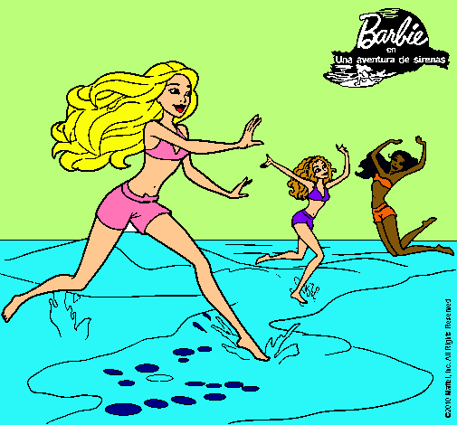 Dibujo Barbie de regreso a la playa pintado por dominique1