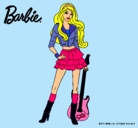Dibujo Barbie rockera pintado por andreea24