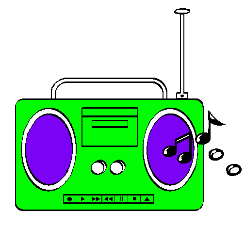 Dibujo Radio cassette 2 pintado por ekaterine