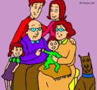 Dibujo Familia pintado por katterine