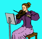 Dibujo Dama violinista pintado por jani