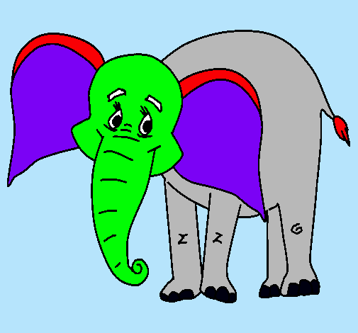 Elefante feliz