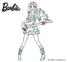 Dibujo Barbie guitarrista pintado por guitarristab