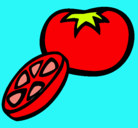 Dibujo Tomate pintado por KIWI