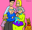 Dibujo Familia pintado por famili