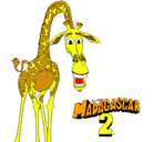 Dibujo Madagascar 2 Melman pintado por Cammmmmmy