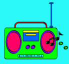 Dibujo Radio cassette 2 pintado por XDDD