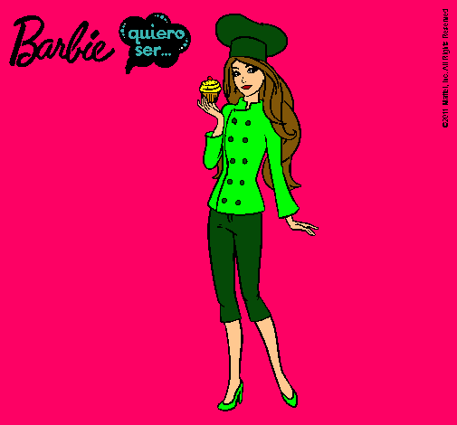 Dibujo Barbie de chef pintado por dominique1