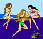 Dibujo Barbie y sus amigas pintado por Marta_99