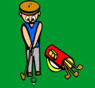 Dibujo Jugador de golf II pintado por dani123