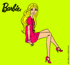 Dibujo Barbie sentada pintado por patilarga