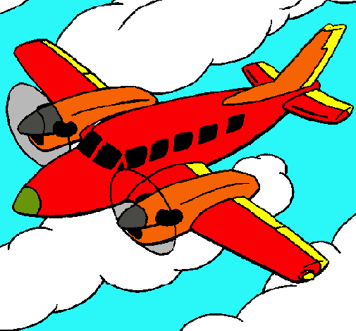 Dibujo Avioneta pintado por Feliciano