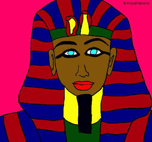 Dibujo Tutankamon pintado por ISA200