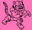 Dibujo Jugador tigre pintado por juliepa