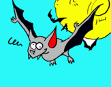 Dibujo Murciélago loco pintado por dinodan