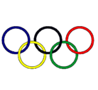 Dibujo Anillas de los juegos olimpícos pintado por assecino
