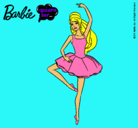 Dibujo Barbie bailarina de ballet pintado por estefii