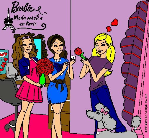 Barbie de compras con sus amigas