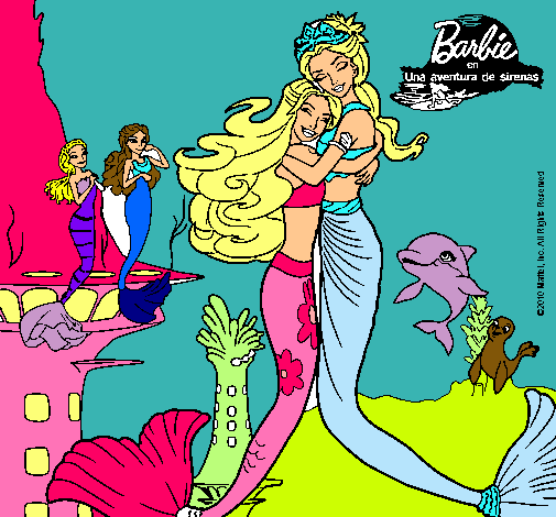 Barbie sirena y la reina sirena