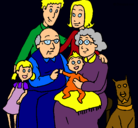 Dibujo Familia pintado por liseth