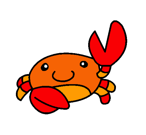 Dibujo Acuarel el cangrejo pintado por roser55