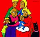 Dibujo Familia pintado por Eddian