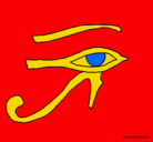 Dibujo Ojo Horus pintado por THAYLIMAR