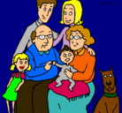 Dibujo Familia pintado por daninininini
