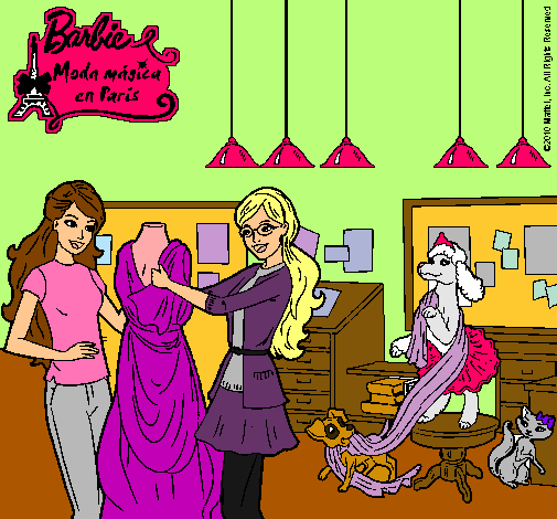 Barbie con la dependienta