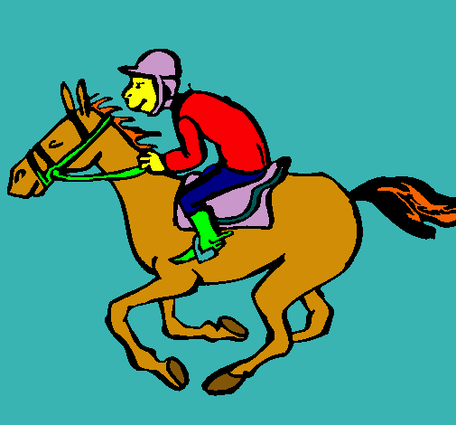 Dibujo Carrera de caballos pintado por samuelito2