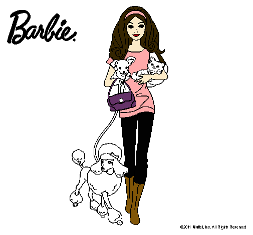 Barbie con sus mascotas